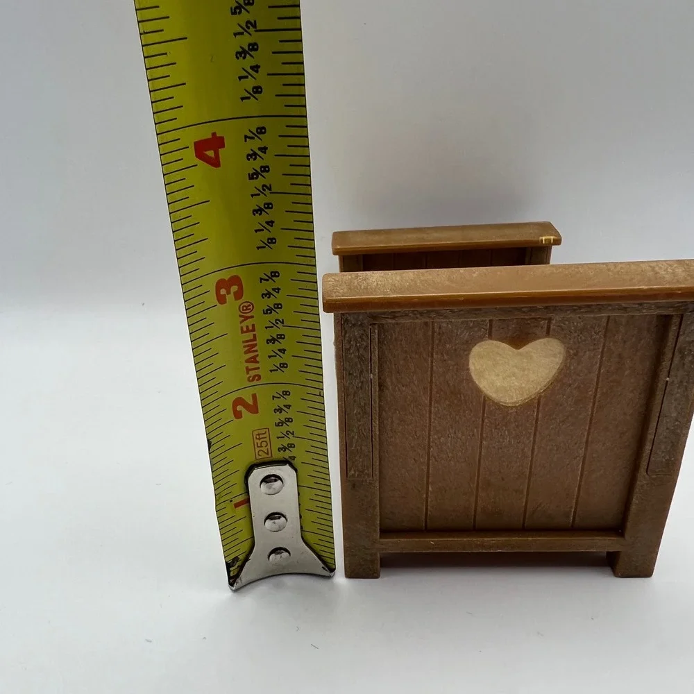 Calico Critters Woodzeez Heart Headboard Bed Replacement Piece Plastic Vtg